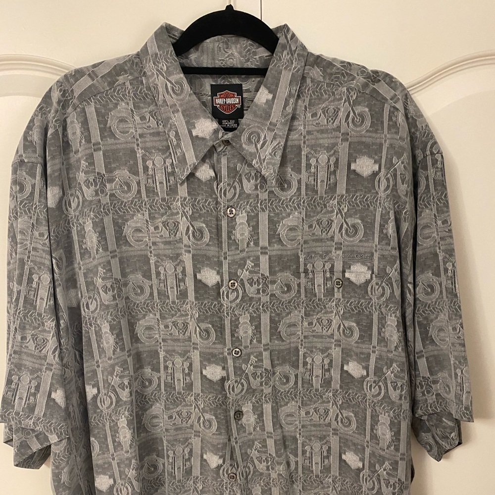 Harley Motorcycle printed shirt.